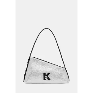 Karl Lagerfeld Jeans poșetă culoarea argintiu, A4W30155 imagine