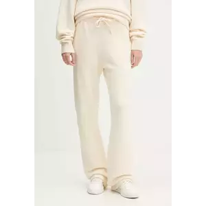 adidas Originals pantaloni de trening cu amestec de lână Knitted Pants culoarea bej, uni, KF2536 imagine