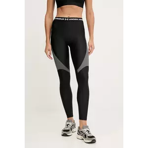 Under Armour leggins de antrenament culoarea negru, cu model, 6003983 imagine