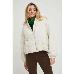 Answear Lab geaca femei, culoarea bej, de tranzitie, oversize imagine