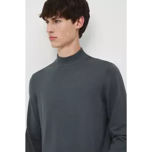 Medicine pulover culoarea verde, cu turtleneck imagine