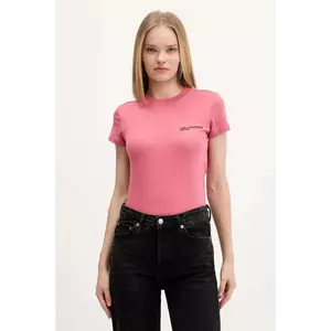 Karl Lagerfeld Jeans tricou din bumbac culoarea alb, A1W17004 imagine