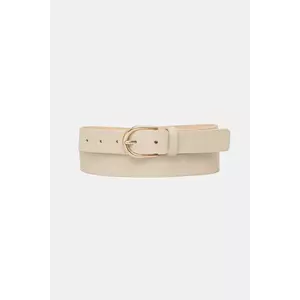 Answear.LAB curea de piele culoarea bej imagine