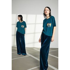 Medicine tricou din bumbac culoarea verde imagine