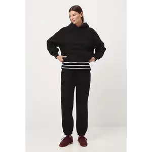 Medicine pantaloni de trening culoarea negru, neted imagine