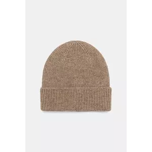 Medicine caciula din amestec de lana culoarea bej imagine