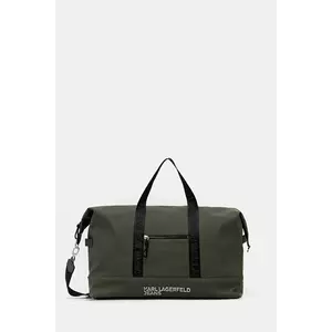 Karl Lagerfeld Jeans geantă culoarea verde, A3M30249 imagine