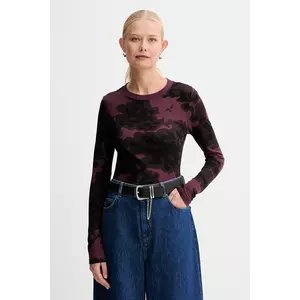 G-Star longsleeve din bumbac culoarea bordo, D27103.E151 imagine