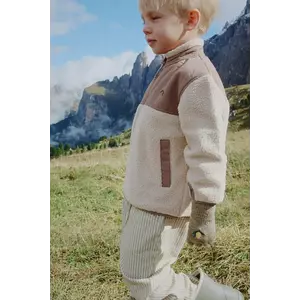 Konges Sløjd geacă copii FLYNN FLEECE JACKET GRS culoarea bej, KS103464 imagine