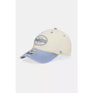 47 brand șapcă de baseball din bumbac MLB New York Yankees culoarea bej, B-BRKTL17DHS-K0 imagine