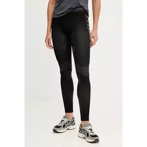 Hummel leggins de antrenament culoarea negru, cu imprimeu, 202648 imagine
