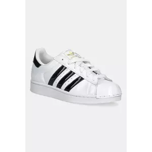adidas Originals sneakers din piele Superstar II W culoarea alb, JS4010 imagine