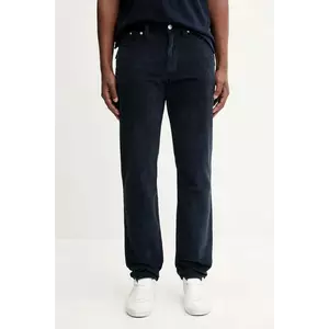 Tommy Jeans pantaloni de catifea cord culoarea bleumarin, drept, DM0DM22242 imagine