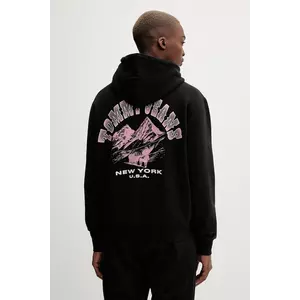 Tommy Jeans bluză culoarea negru, cu glugă, cu imprimeu, DM0DM22088 imagine