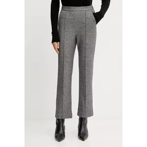 MM pantaloni ORLANDA culoarea maro, lat, high waist, 2526786078600 imagine