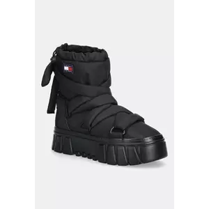 Tommy Jeans cizme de iarnă TJW CHUNKY SNOW BOOT NYLON culoarea negru, EN0EN02842 imagine