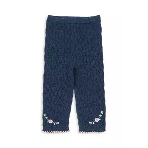 Konges Sløjd pantaloni bebe ROSIER PANTS culoarea bleumarin, cu imprimeu, KS103972 imagine