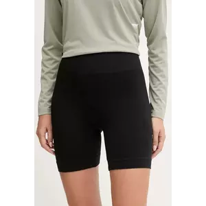 Hummel pantaloni scurți de antrenament culoarea negru, uni, high waist, 230078 imagine