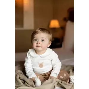 Donsje body din bumbac pentru bebeluși Davo Bodysuit Fluffy Bunny 3030109 imagine