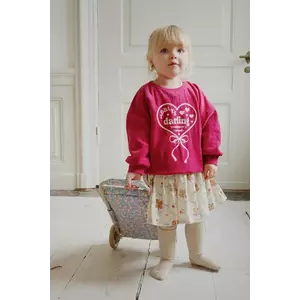 Konges Sløjd fustă din bumbac pentru copii COCO SKIRT GOTS culoarea bej, mini, evazați, KS103761 imagine