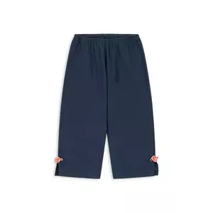 Konges Sløjd pantaloni de bumbac pentru copii PAMI PANTS GOTS culoarea bleumarin, uni, KS103956 imagine