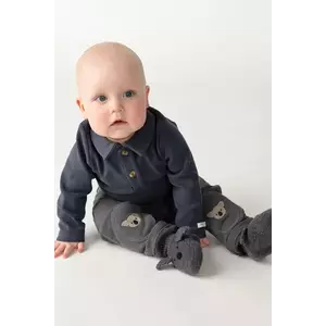 Donsje pantaloni de trening din bumbac pentru bebeluși Joek Trousers Koalas culoarea gri, cu imprimeu, 3040704 imagine