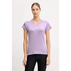 adidas Performance tricou de antrenament Aeroready Wourkout Essentials culoarea violet, JY2179 imagine