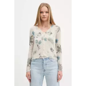 Desigual cardigan din amestec de lână ESTOCOLMO culoarea bej, light, 25WWJF14 imagine