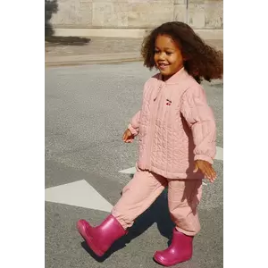 Konges Sløjd jachetă și pantaloni pentru copii EVI THERMO SET culoarea roz, KS103462 imagine