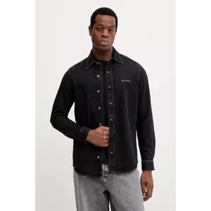 Marc O'Polo cămașă jeans culoarea negru, cu guler clasic, regular, 528912922006 imagine