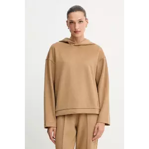 Weekend Max Mara hanorac din amestec de lână OSCURI culoarea verde, cu glugă, uni, 2525926012600 imagine