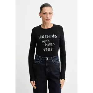 Weekend Max Mara longsleeve RENOIR culoarea negru, 2525946032600 imagine