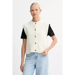 Levi's vestă din amestec de lână culoarea bej, călduros, 0038D imagine