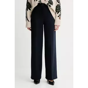 Weekend Max Mara pantaloni ZELOTA culoarea bleumarin, lat, high waist, 2525786012600 imagine