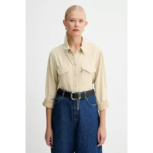 Levi's cămașă culoarea bej, 16786 imagine