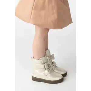 Donsje ghete de iarnă pentru copii din piele Isa Exclusive Boots culoarea argintiu, 2024200 imagine