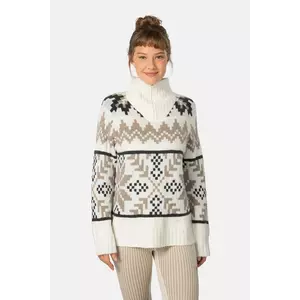 Kari Traa pulover AMELIA culoarea bej, călduros, 623605 imagine