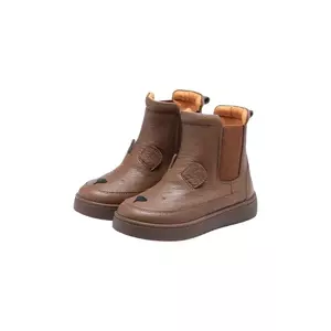 Donsje ghete de iarnă pentru copii din piele Thuru Classic Boots Bear culoarea maro, 2023802 imagine