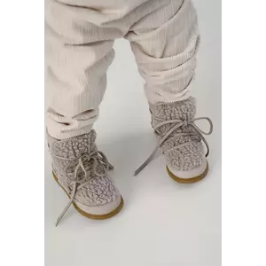 Donsje ghete de zăpadă din piele pentru copii Ceesa Shoes culoarea bej, 1500300 imagine