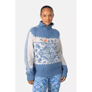 Kari Traa pulover din amestec de lână SAGA cu guler, 623841 imagine