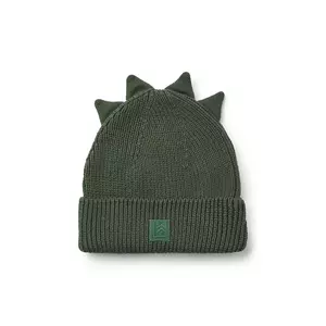 Liewood căciulă de bumbac pentru copii Gina Dino Beanie culoarea verde, LW20197 imagine