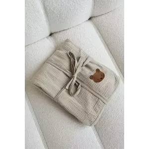Donsje pătură din bumbac pentru bebeluși Ploekie Muslin Blanket XL Bear 7100101 imagine
