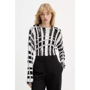 Desigual pulover NORUEGA culoarea negru, light, 25WWJF41 imagine