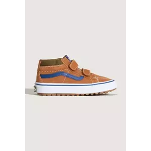 Vans sneakers de piele întoarsă pentru copii MTE SK8-Mid Reissue V culoarea maro, VN000D10N1Z1 imagine