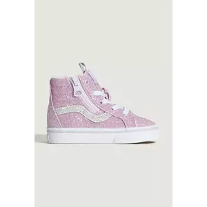 Vans teniși copii SK8-Hi Reissue Side Zip culoarea roz, VN0007Q3EMY1 imagine