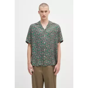 Drôle de Monsieur cămașă La Chemise Paisley culoarea verde, cu guler clasic, relaxed, H.SH229.VI021 imagine