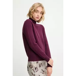 Answear.LAB pulover de cașmir culoarea bordo, cu turtleneck imagine