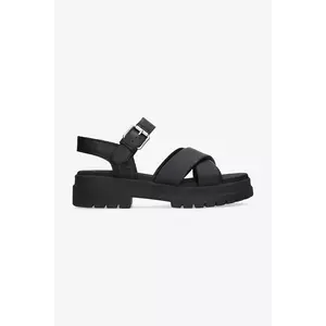 Timberland sandale de piele London Vibe culoarea negru, cu platforma, TB0A2QVJ0151 imagine