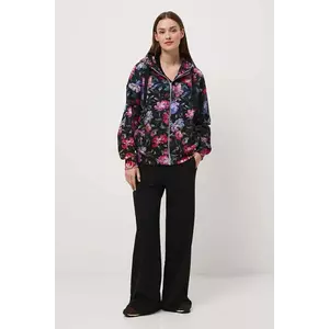 Medicine bluză culoarea negru, cu glugă imagine