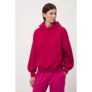 Medicine bluză culoarea rosu, cu glugă, uni imagine